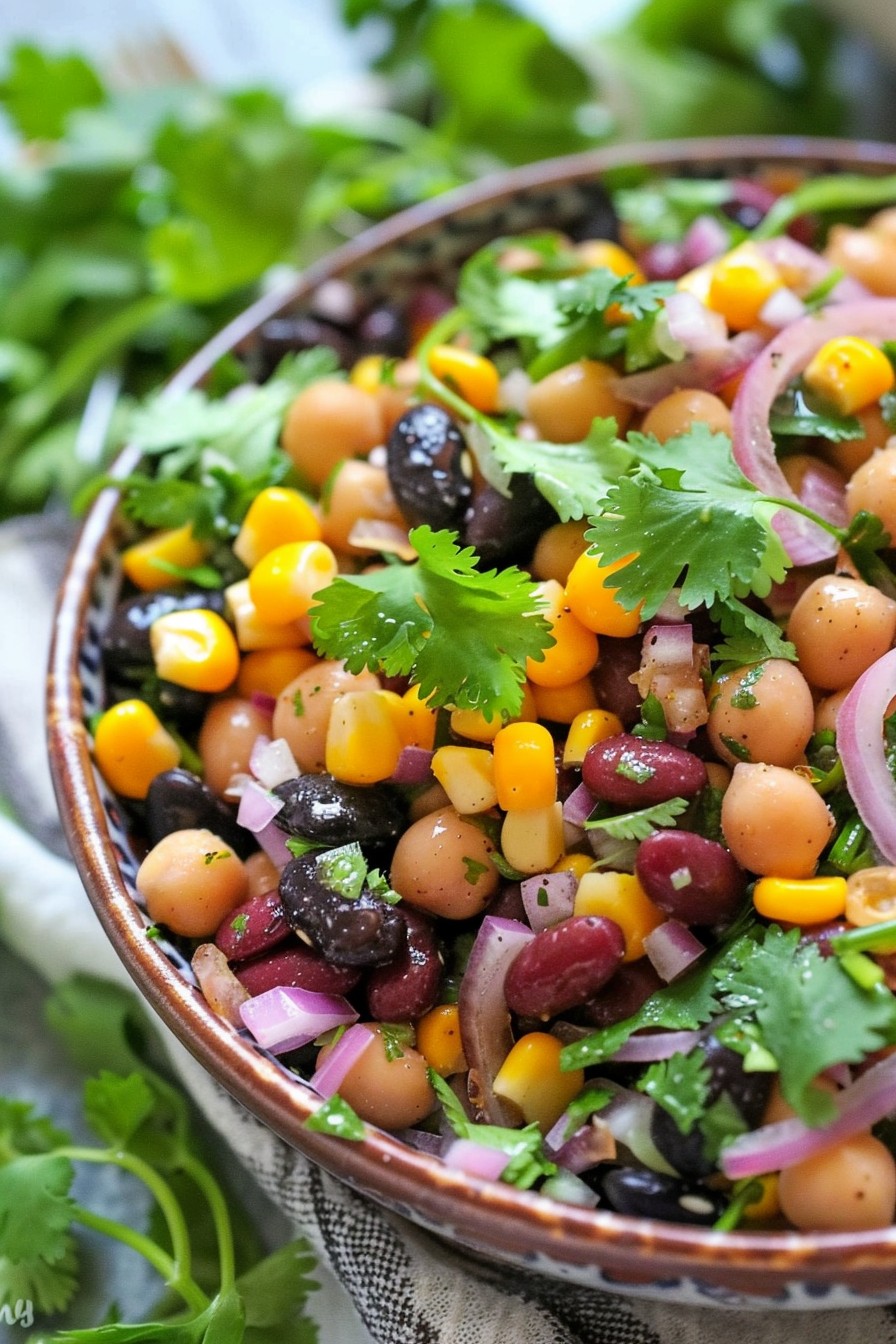 3 Bean Salad Recipe with Corn: A Summer Delight