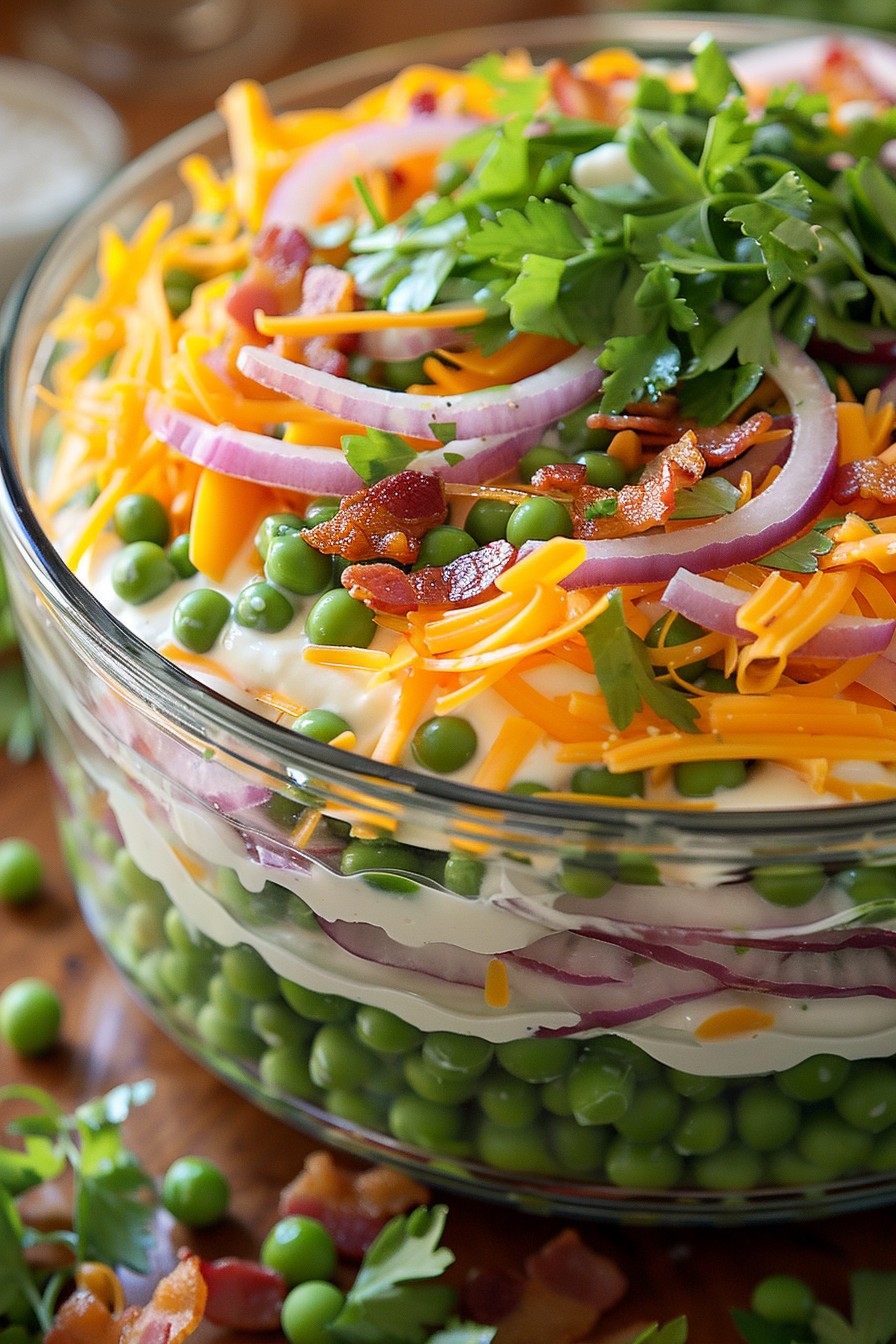 7 Layer Pea Salad Recipe