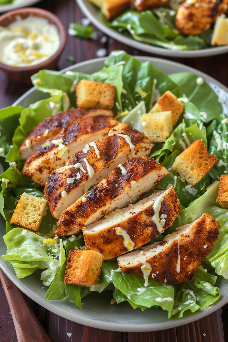 Blackened Chicken Caesar Salad Recipe