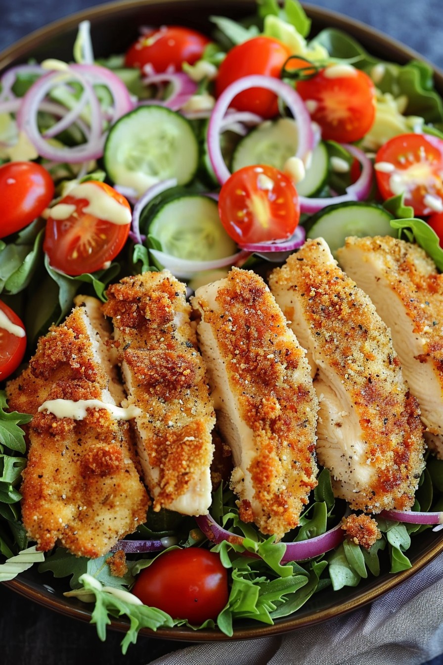 Breaded Chicken Salad Recipe: A Crunchy Twist on a Classic