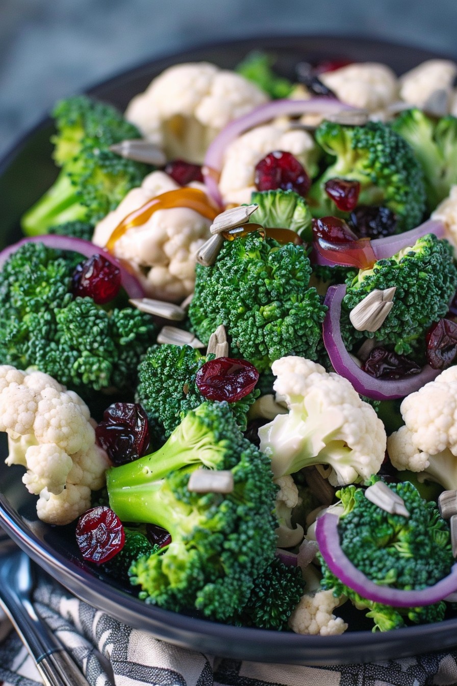 Broccoli Cauliflower Salad Dressing Recipe: A Crunchy, Creamy Delight