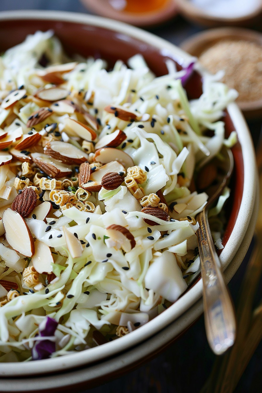 Crunchy Cabbage Salad with Ramen Noodles: A Quick & Tasty Delight