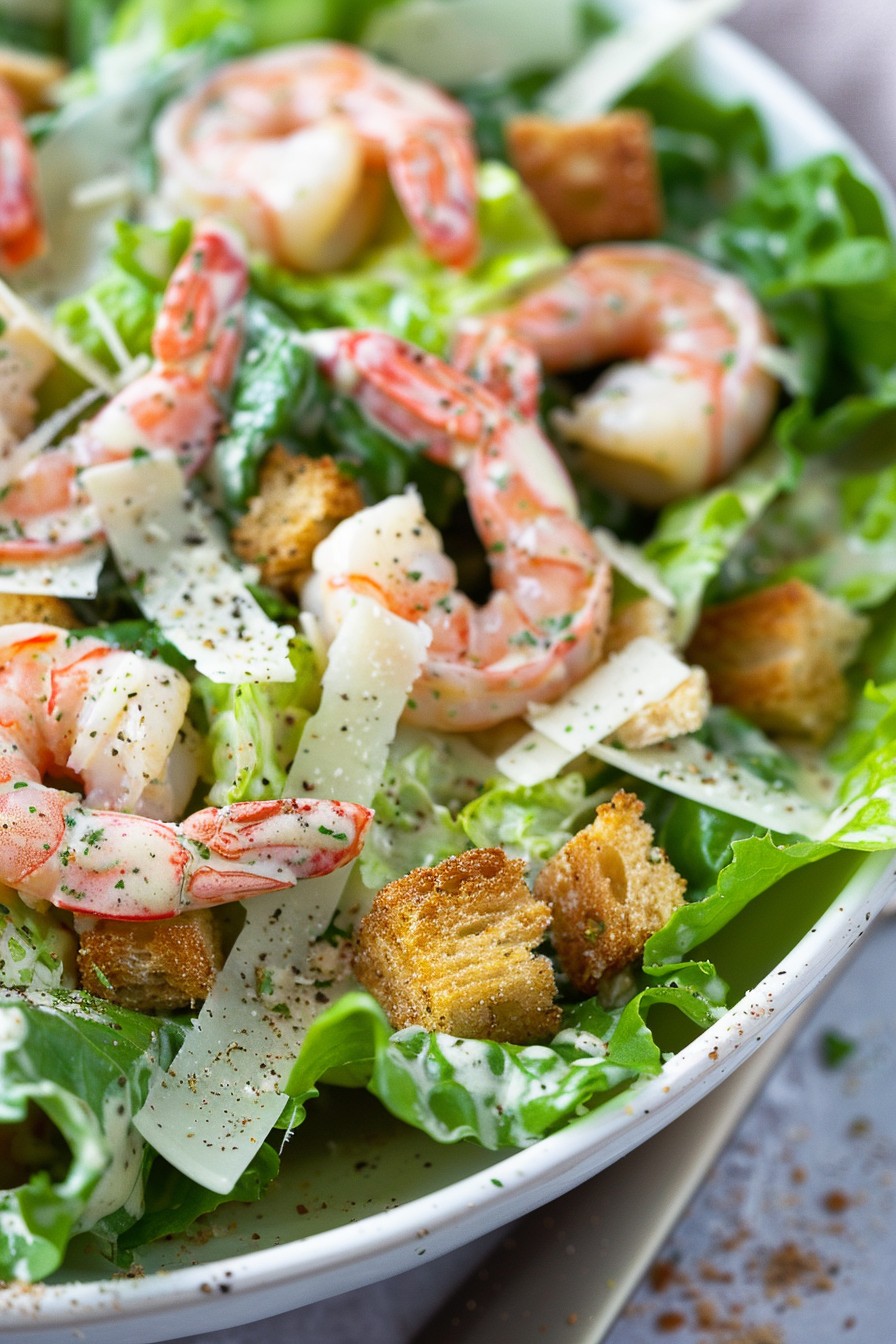 Caesar Salad with Shrimp Recipe: A Twist on the Classic