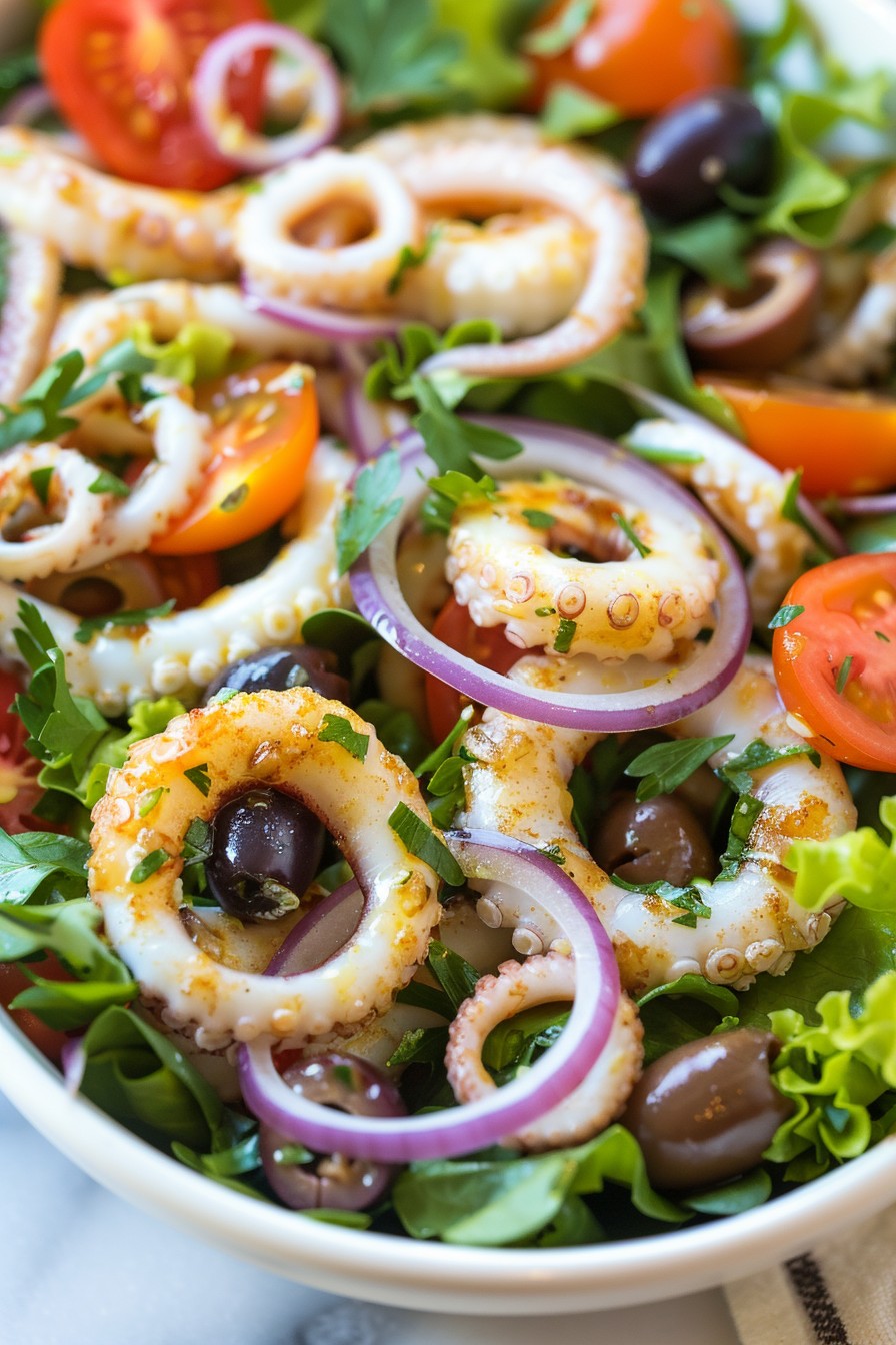 Calamari Seafood Salad Recipe: A Zesty Summer Delight