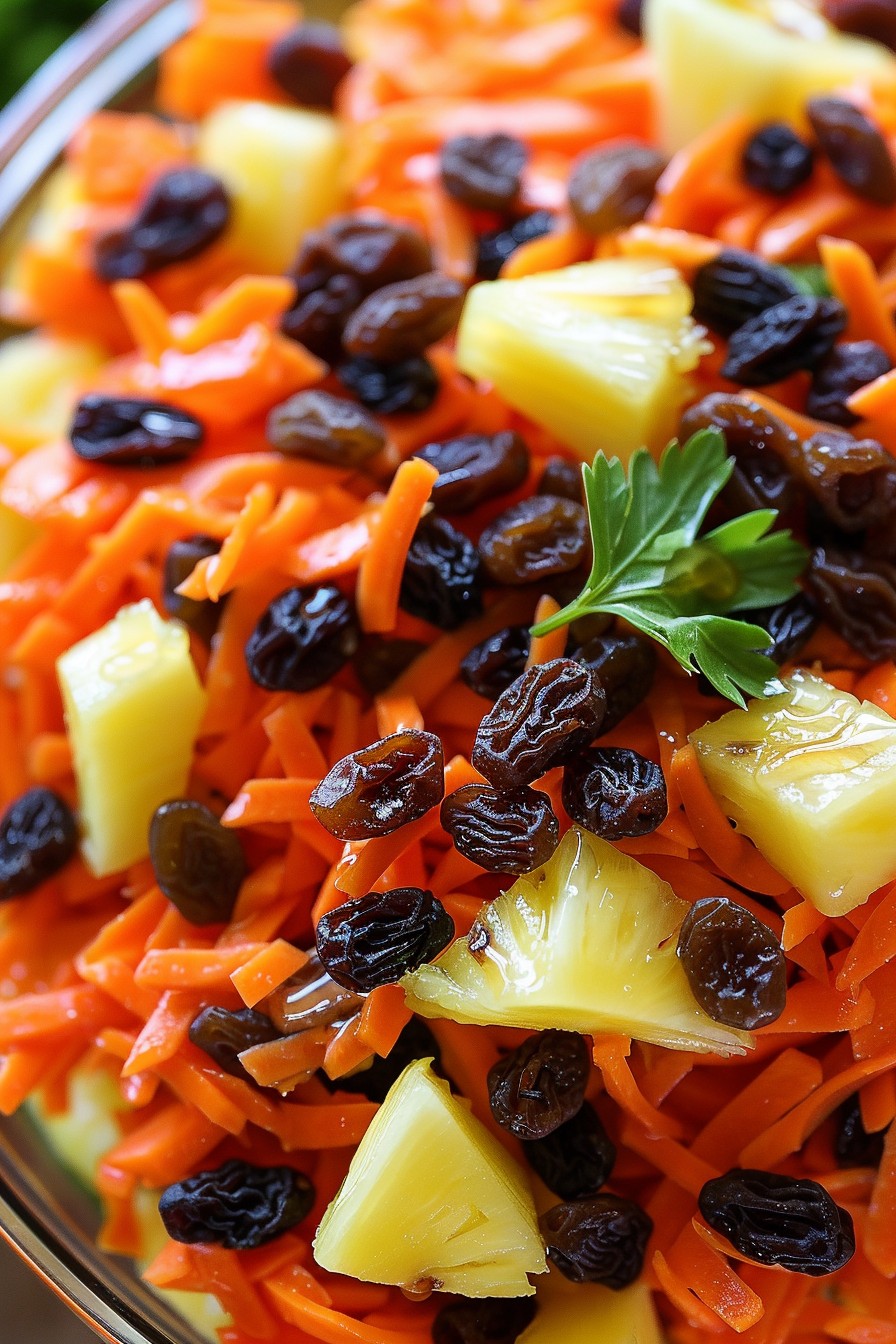 Carrot Pineapple Raisin Salad Recipe: A Tropical Twist on a Classic