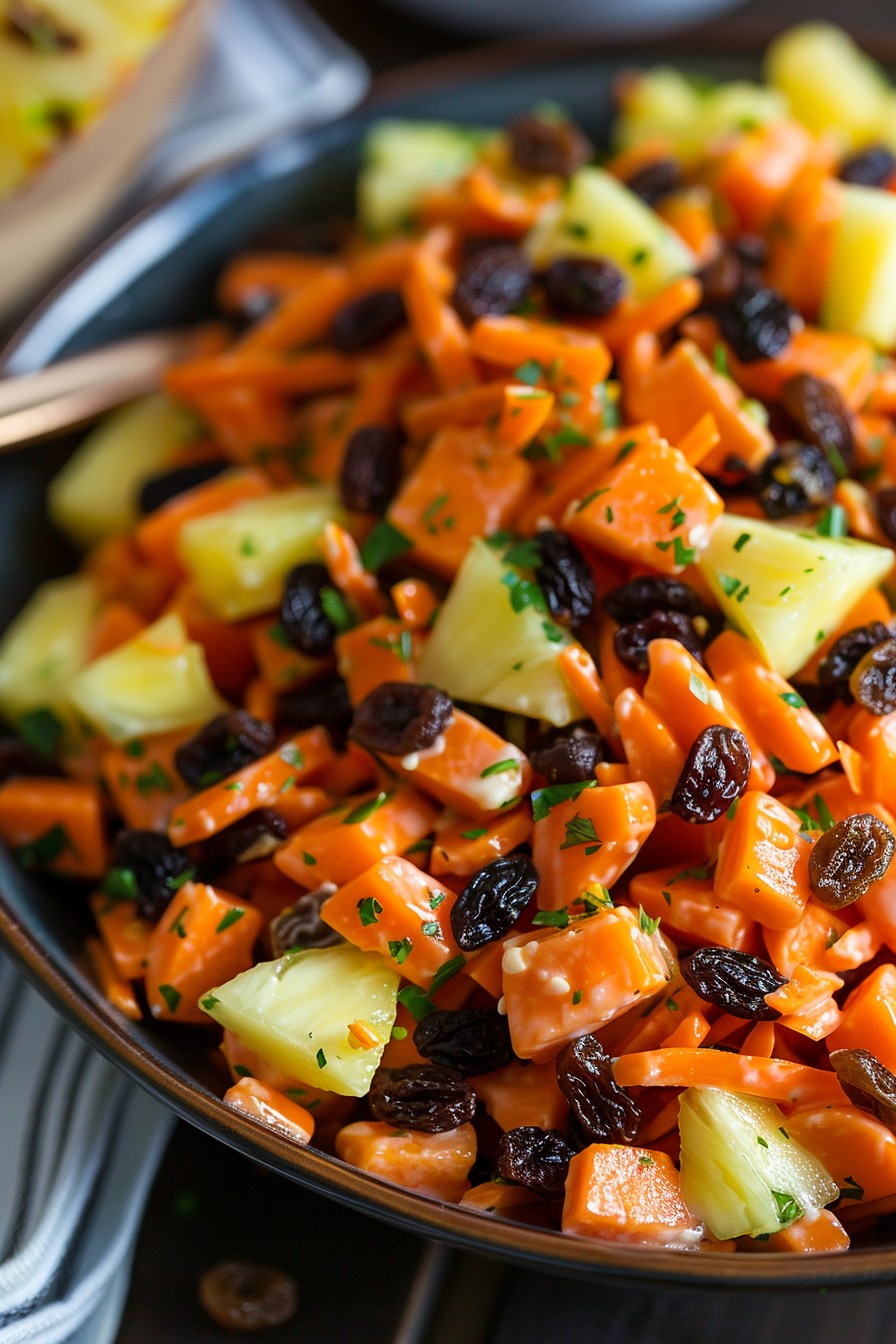 Carrot Pineapple Raisin Salad Recipe