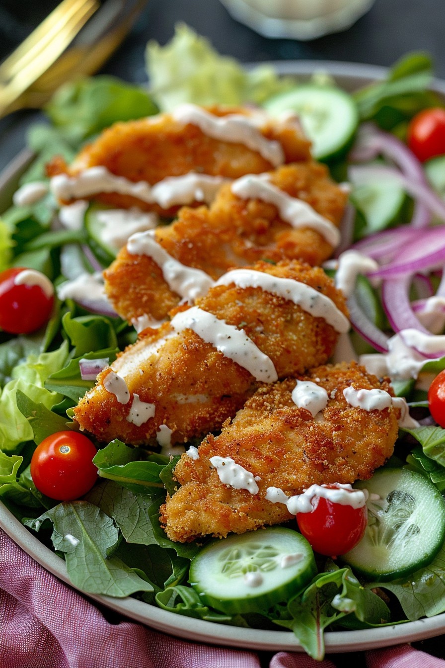 Chicken Strip Salad Recipe