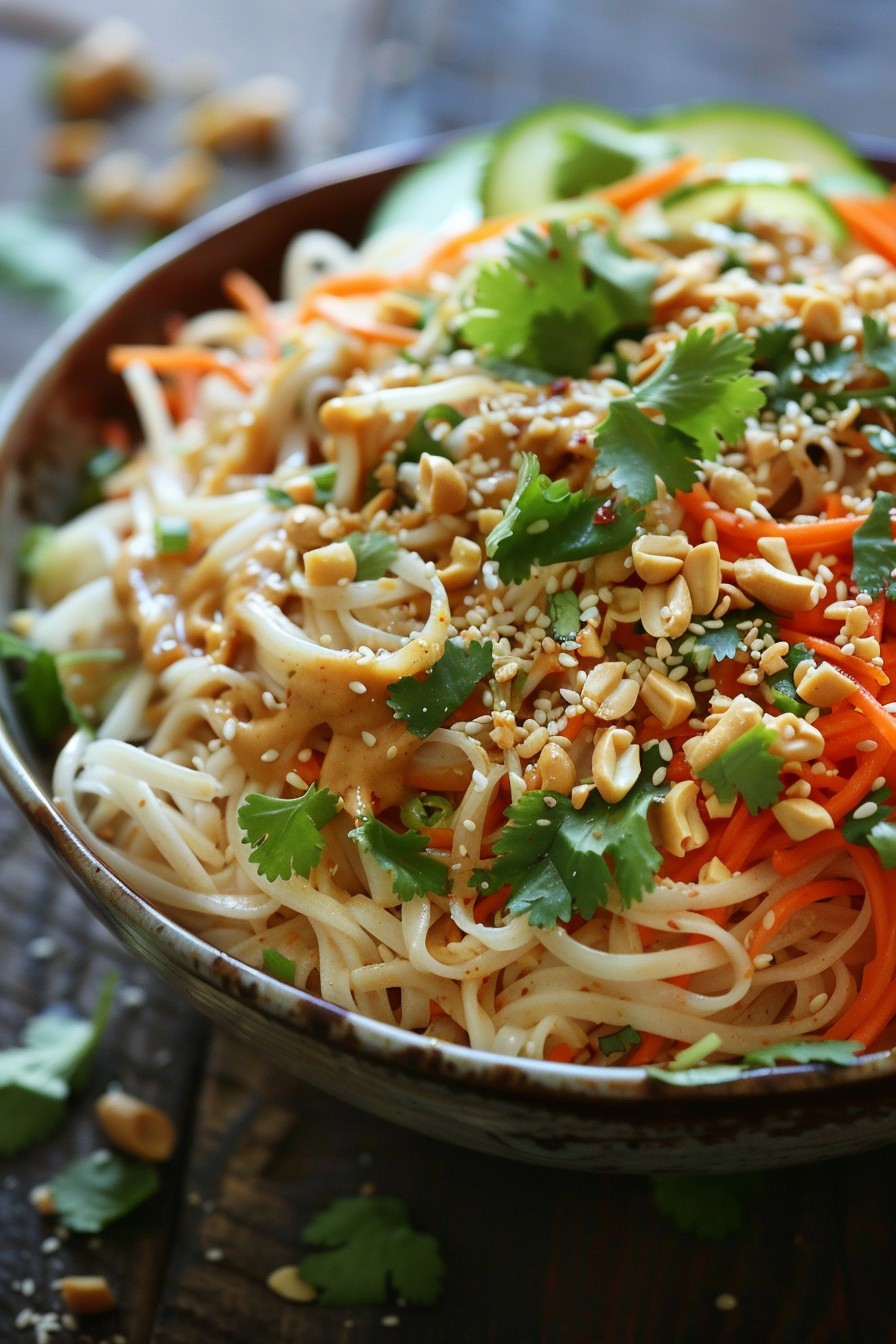 Cold Noodle Salad with Spicy Peanut Sauce Recipe – A Refreshing Twist on a Classic