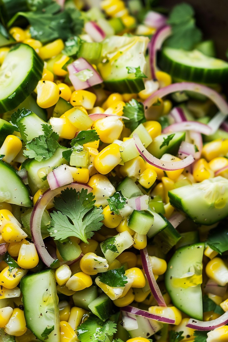 Cucumber Corn Salad Recipe
