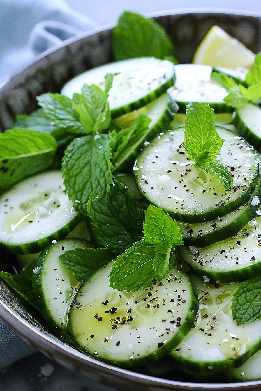 Refreshing Cucumber Mint Salad Recipe: A Summer Delight
