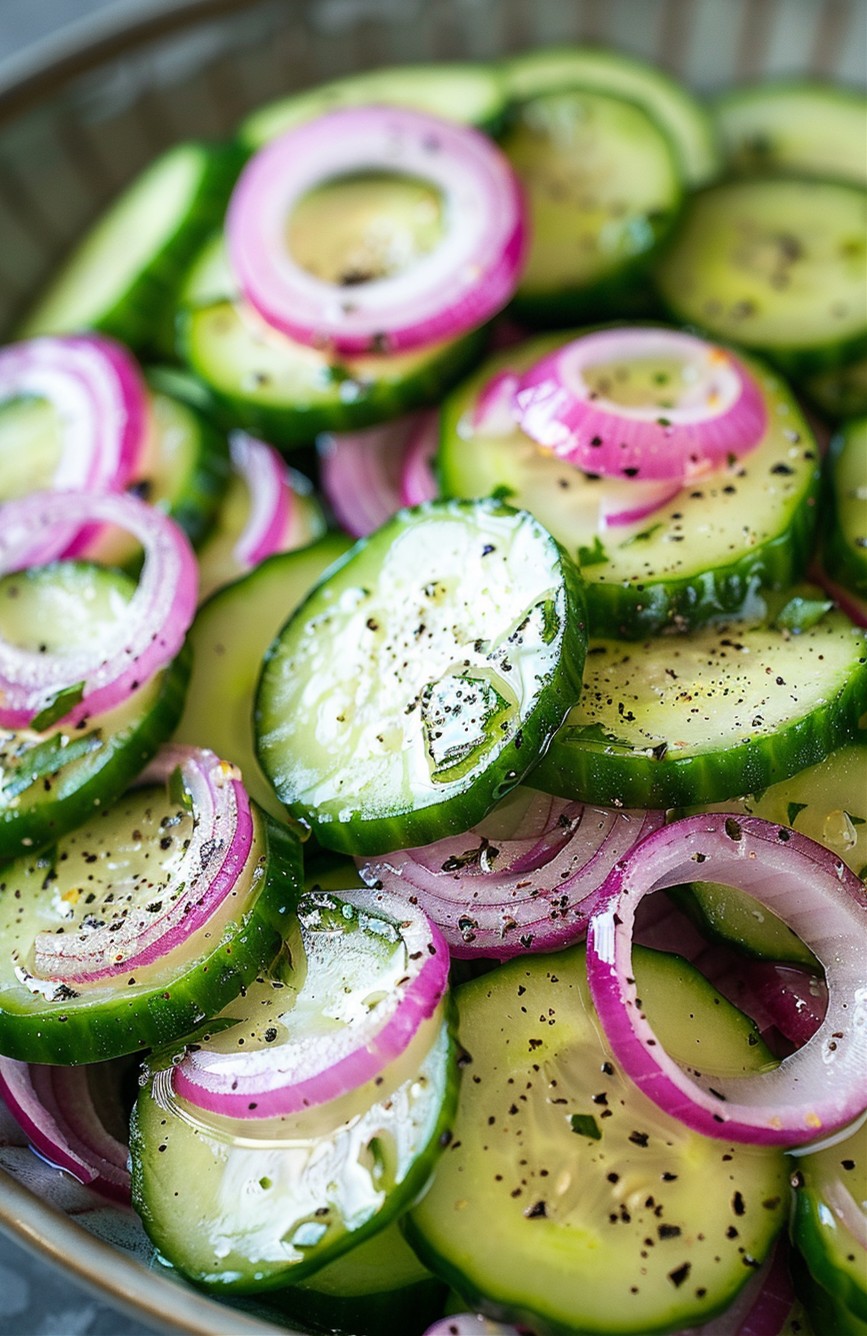 Cucumber Onion Salad Recipe Vinegar: A Crunchy, Tangy Delight