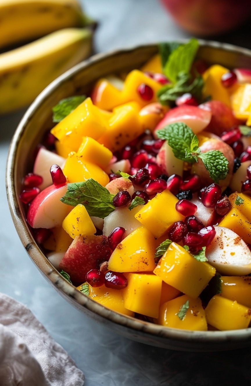 Indian-Inspired Fruit Salad: A Burst of Flavor in Every Bite