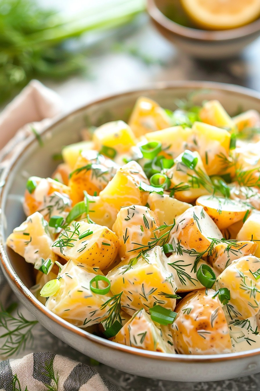 Golden Potato Salad Recipe: A Sunshiny Side Dish