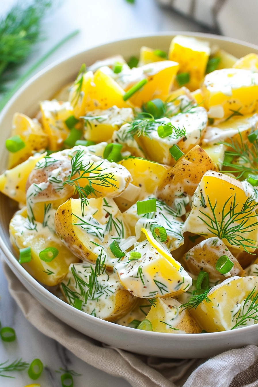 Golden Potato Salad Recipe