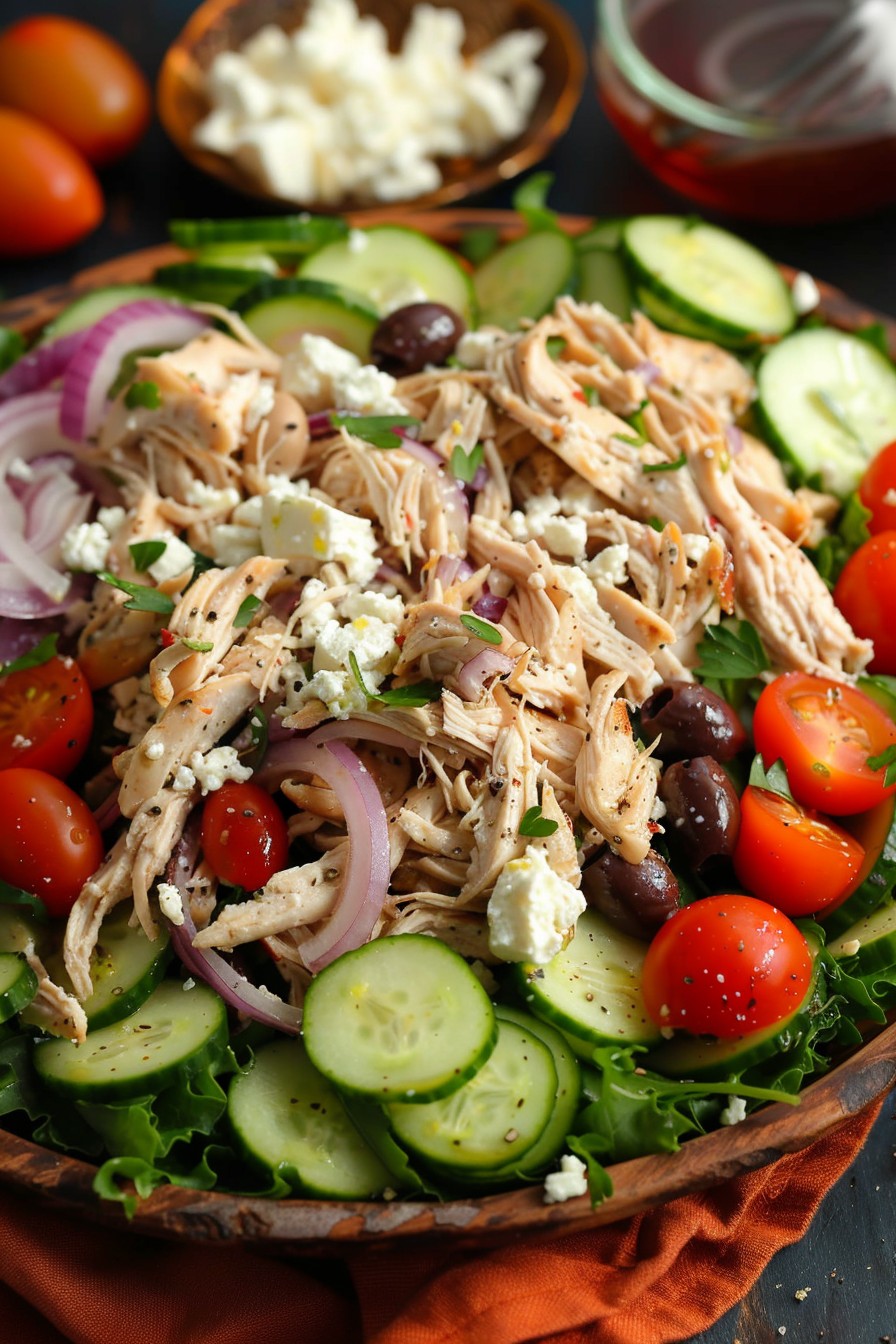 Greek Chicken Salad Recipe: A Mediterranean Delight