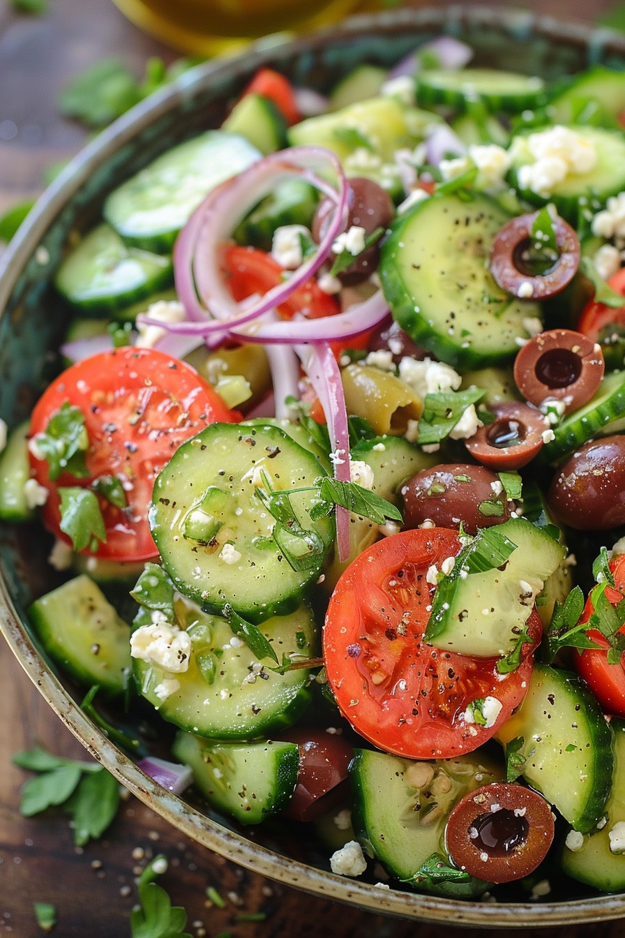 Greek Salad Recipe with Cucumber: A Crispy, Refreshing Delight