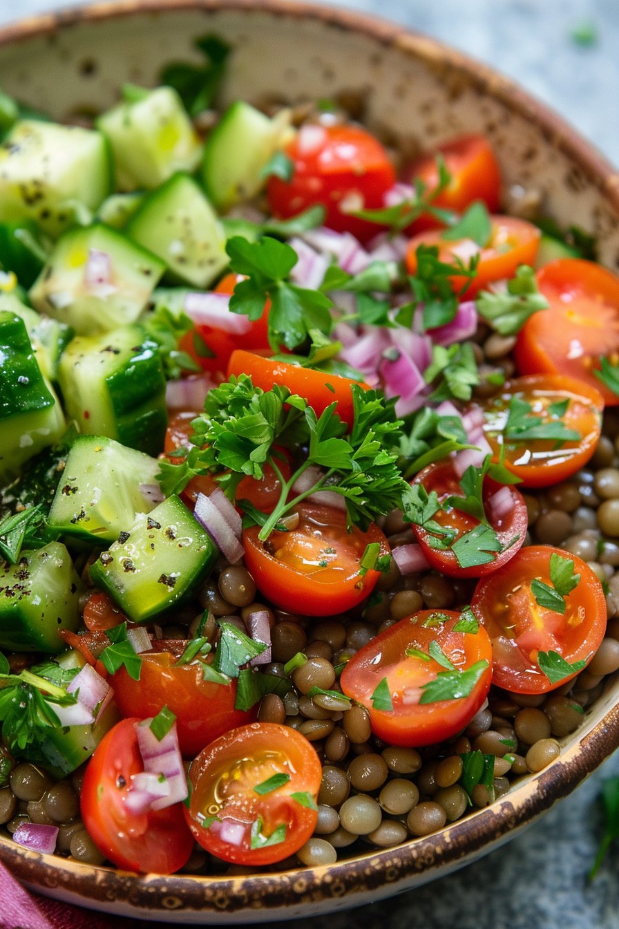 Green Lentil Salad Recipe