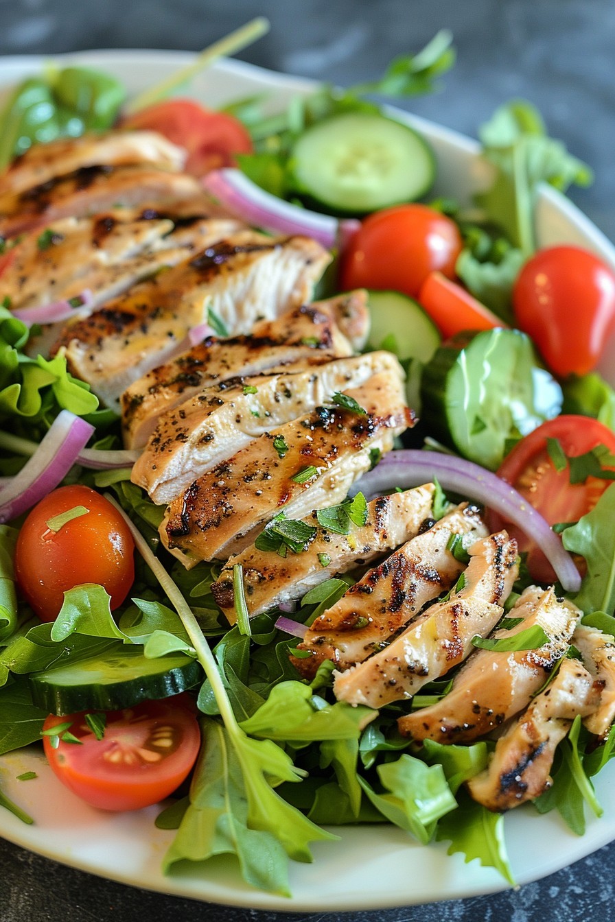 Green Salad With Chicken Recipe