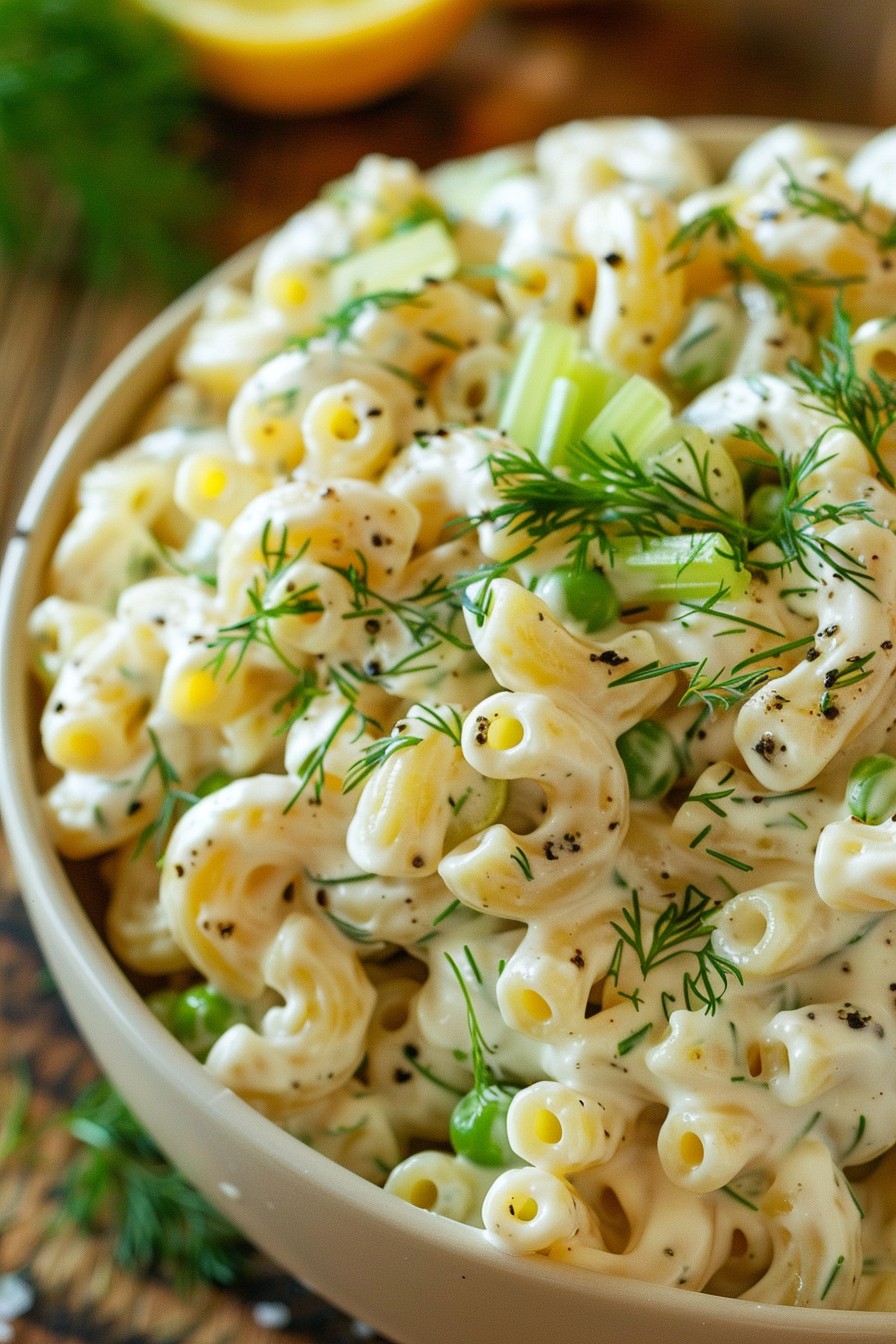 Creamy Macaroni Salad with Fresh Dill: A Summer Picnic Must-Have