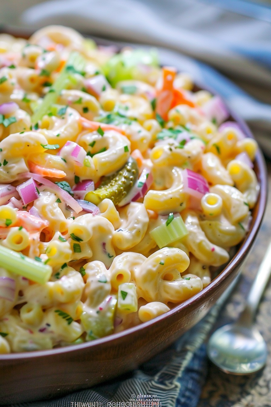 Creamy Dreamy Macaroni Salad Recipe with Mayo