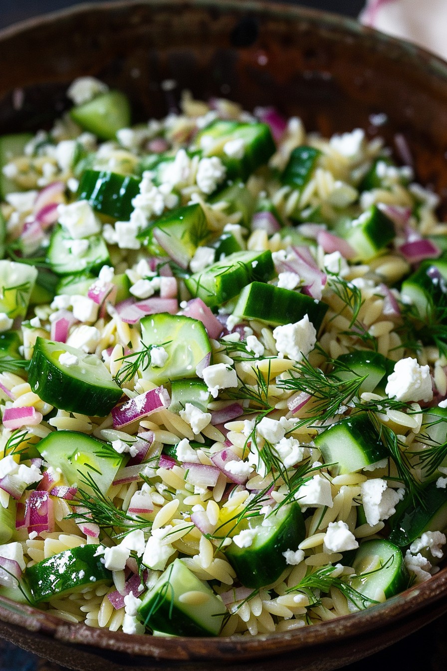 Orzo Salad Recipe with Feta: A Summer Delight