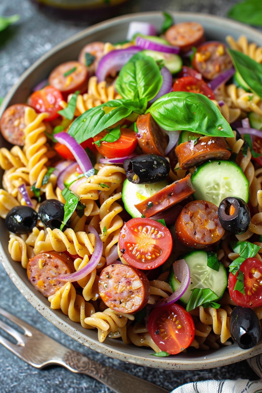 Pasta Salad Recipe with Sausage: A Flavorful Fiesta in Every Bite