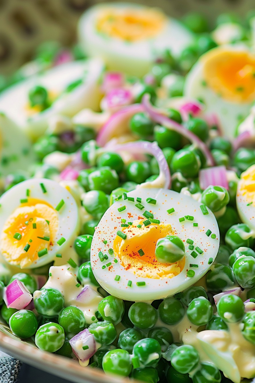 Pea Salad Recipe With Egg And Mayonnaise