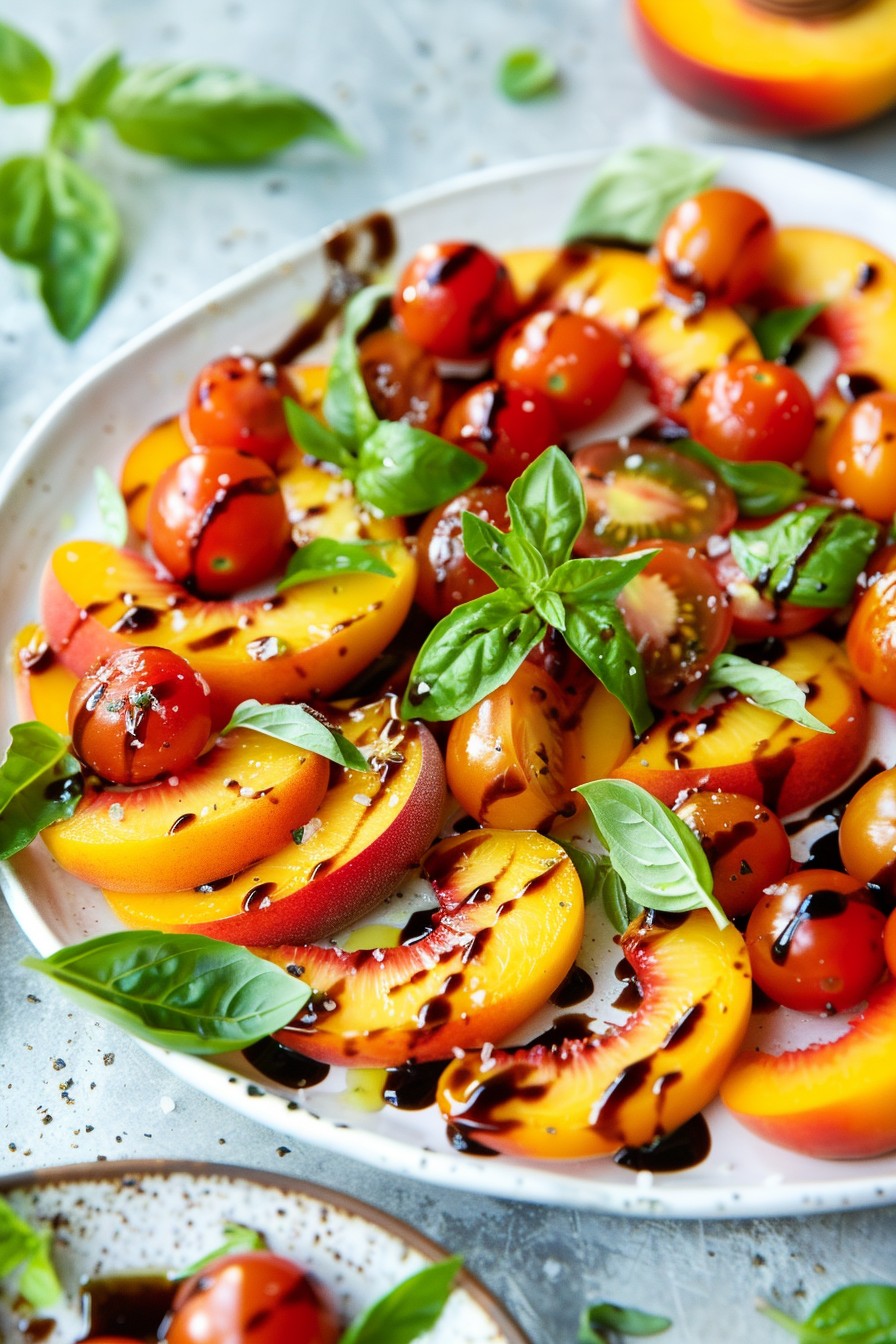 Peach and Tomato Salad Recipe: A Summer Delight