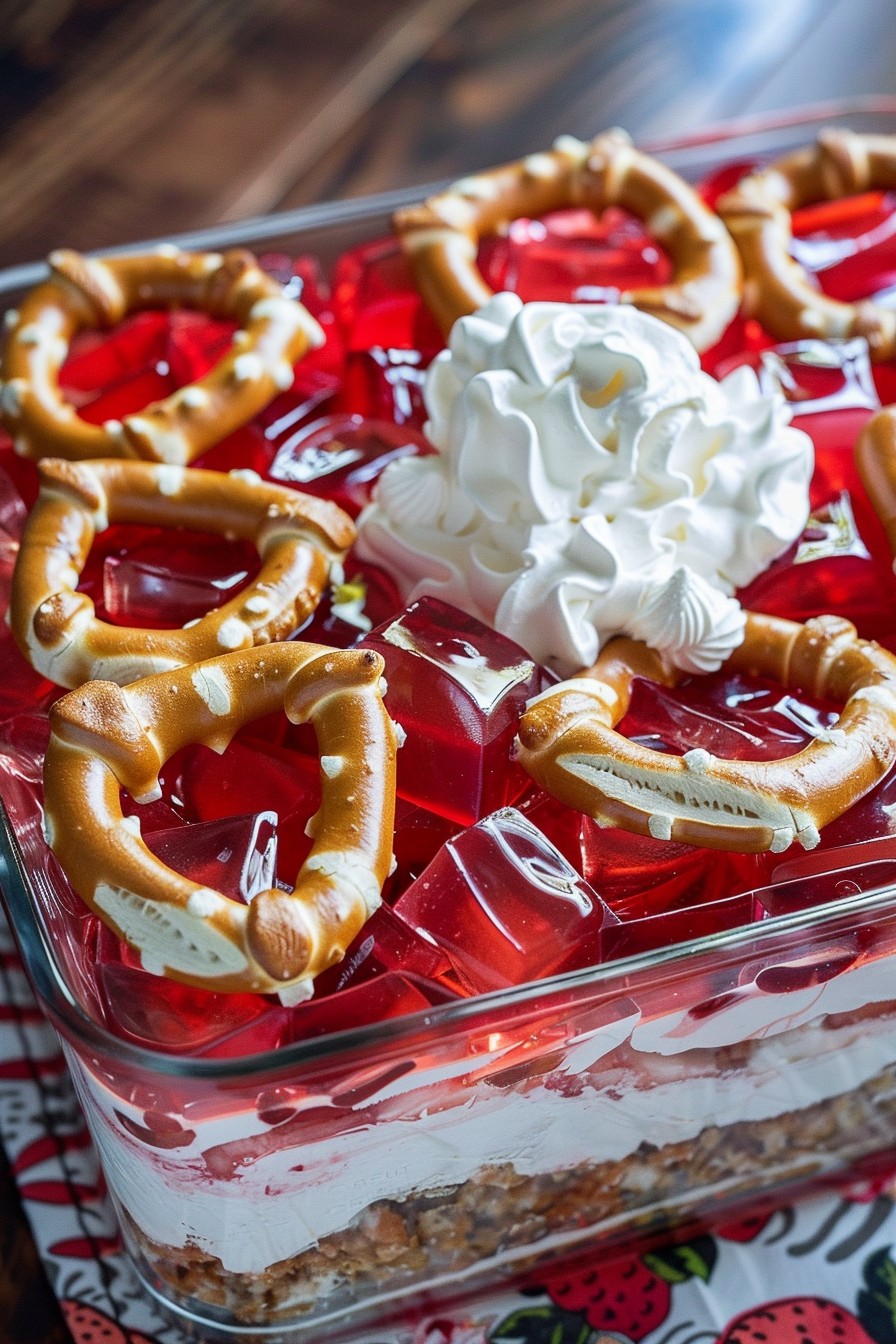 Pretzel Jello Salad Recipe: A Sweet and Salty Delight