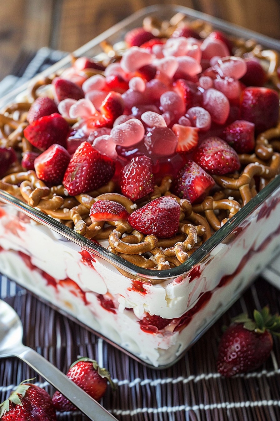 Pretzel Salad Recipe With Frozen Strawberries