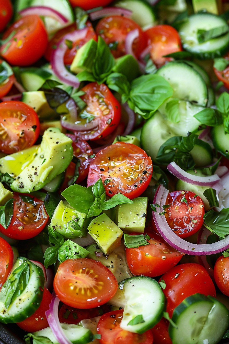 Recipe Tomato Cucumber Avocado Salad