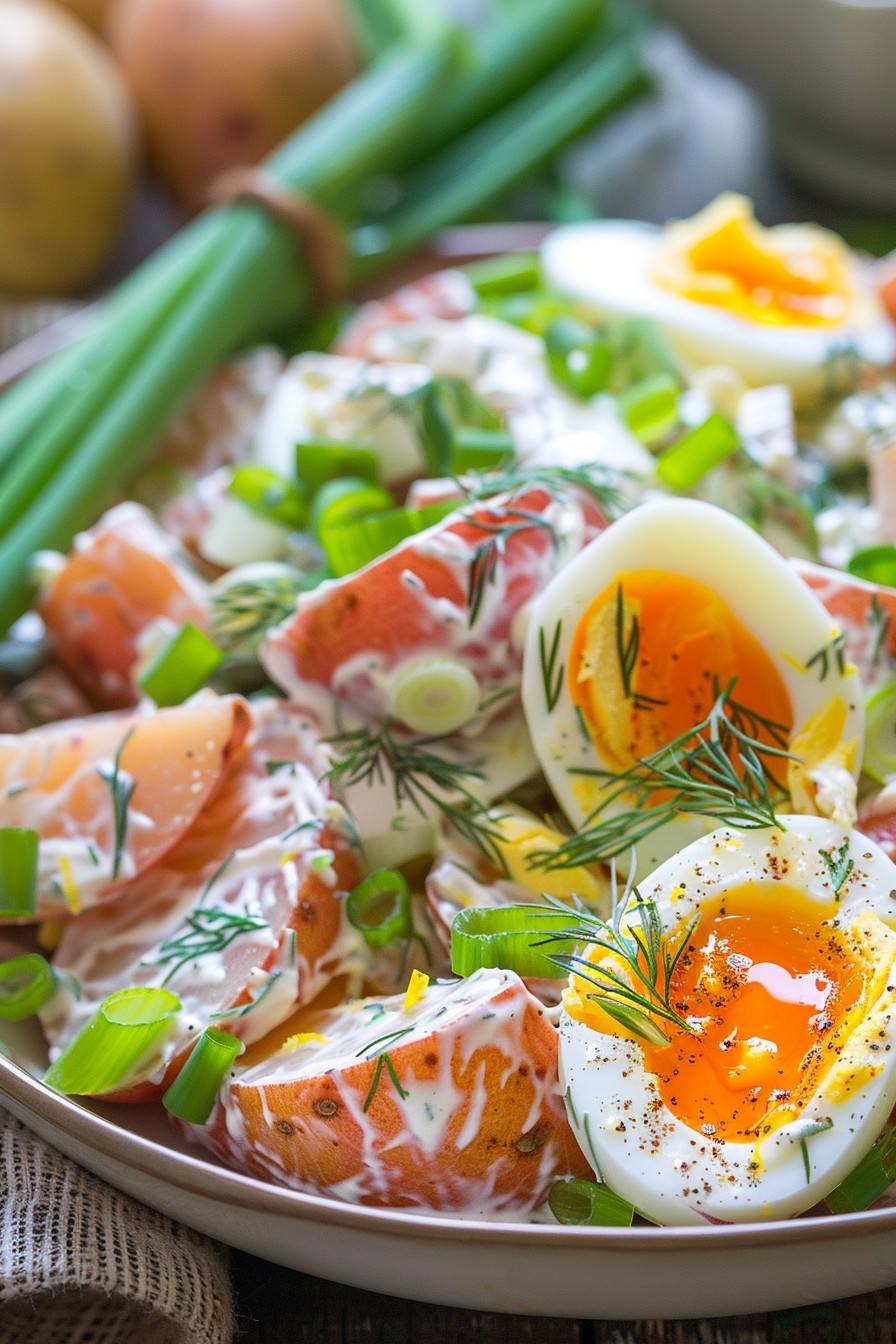 Red Potato Salad No Mayonnaise Recipe