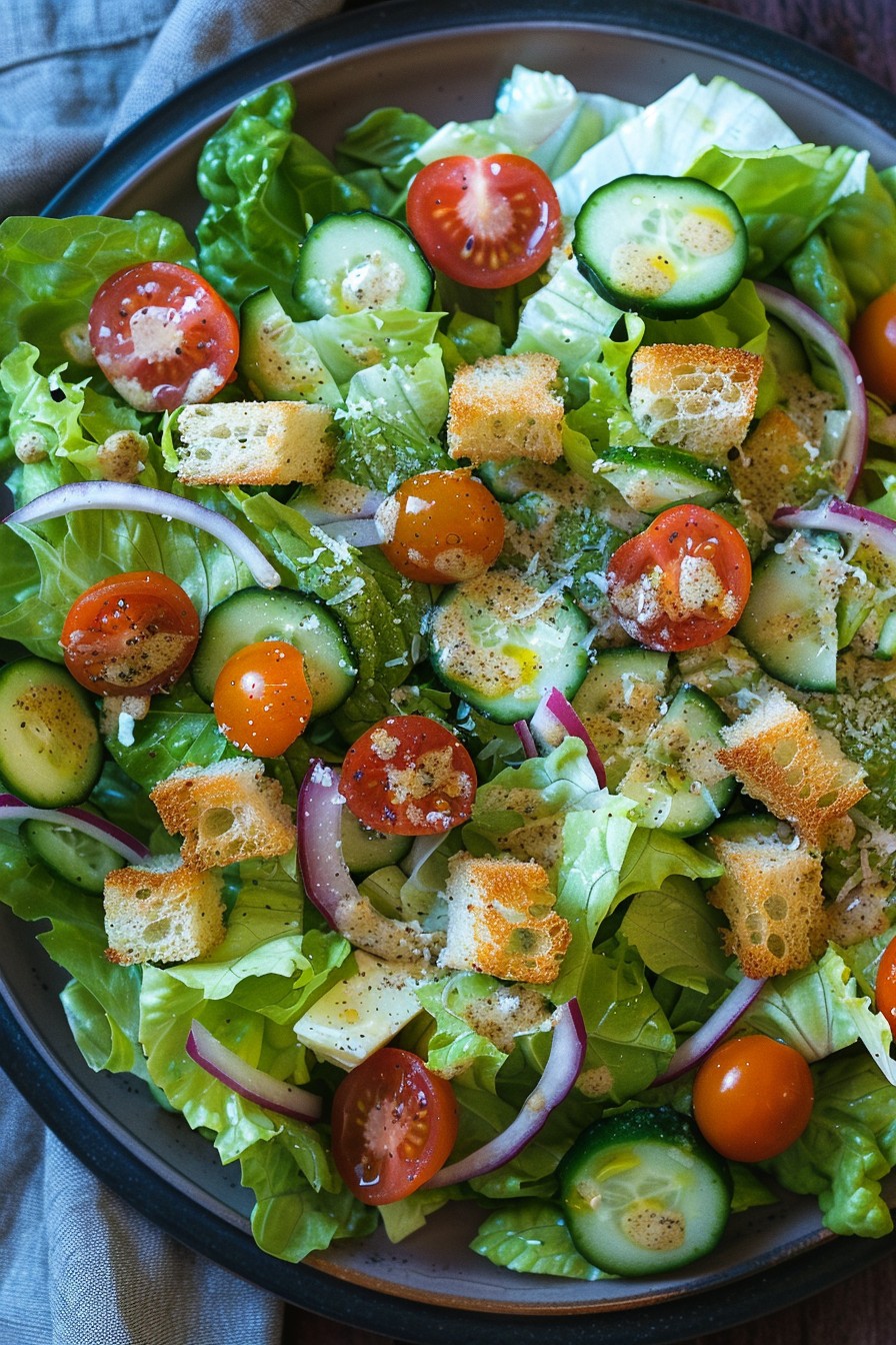 Crunchy & Fresh Romaine Salad Recipe: A Summer Delight