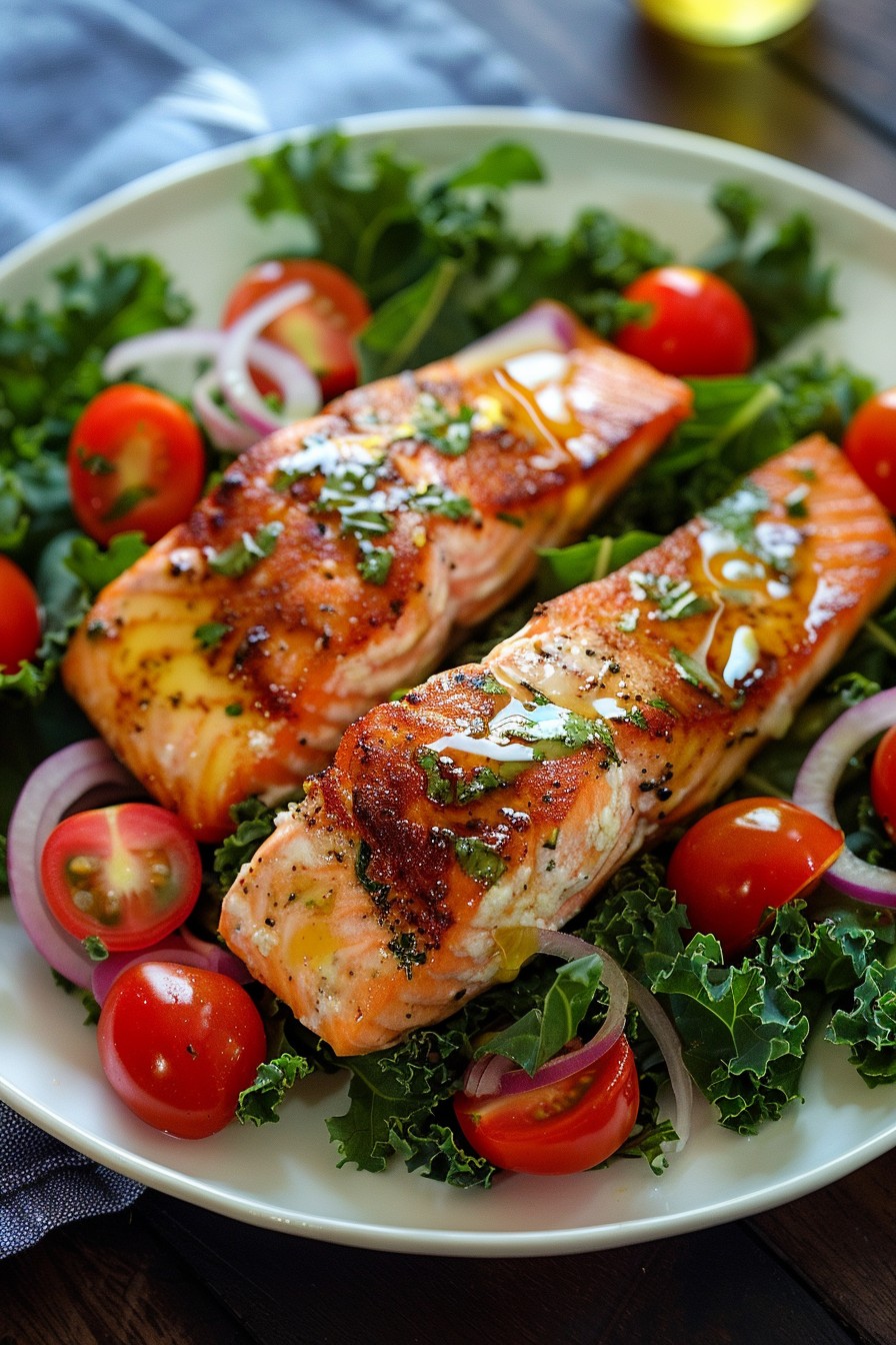 Salmon Kale Salad Recipe