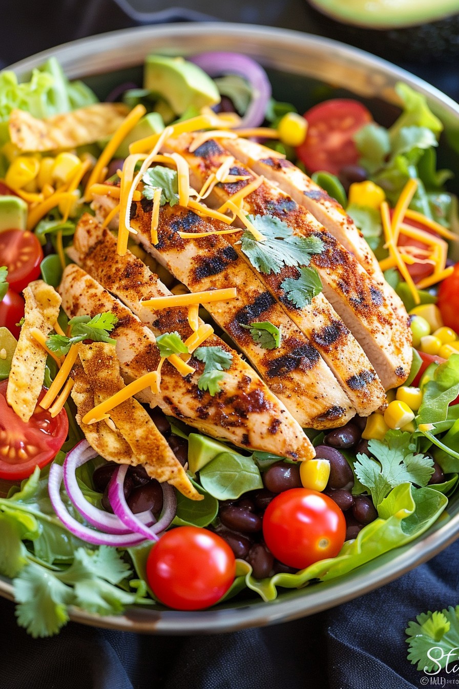 Southwestern Salad Recipe Chicken: A Fiesta in a Bowl!
