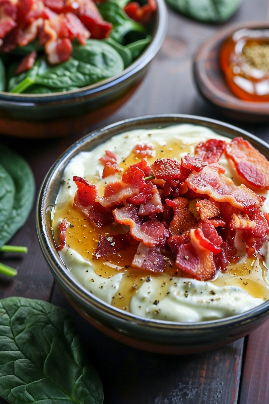 Spinach and Bacon Salad Dressing Recipe: A Flavor Bomb for Your Greens