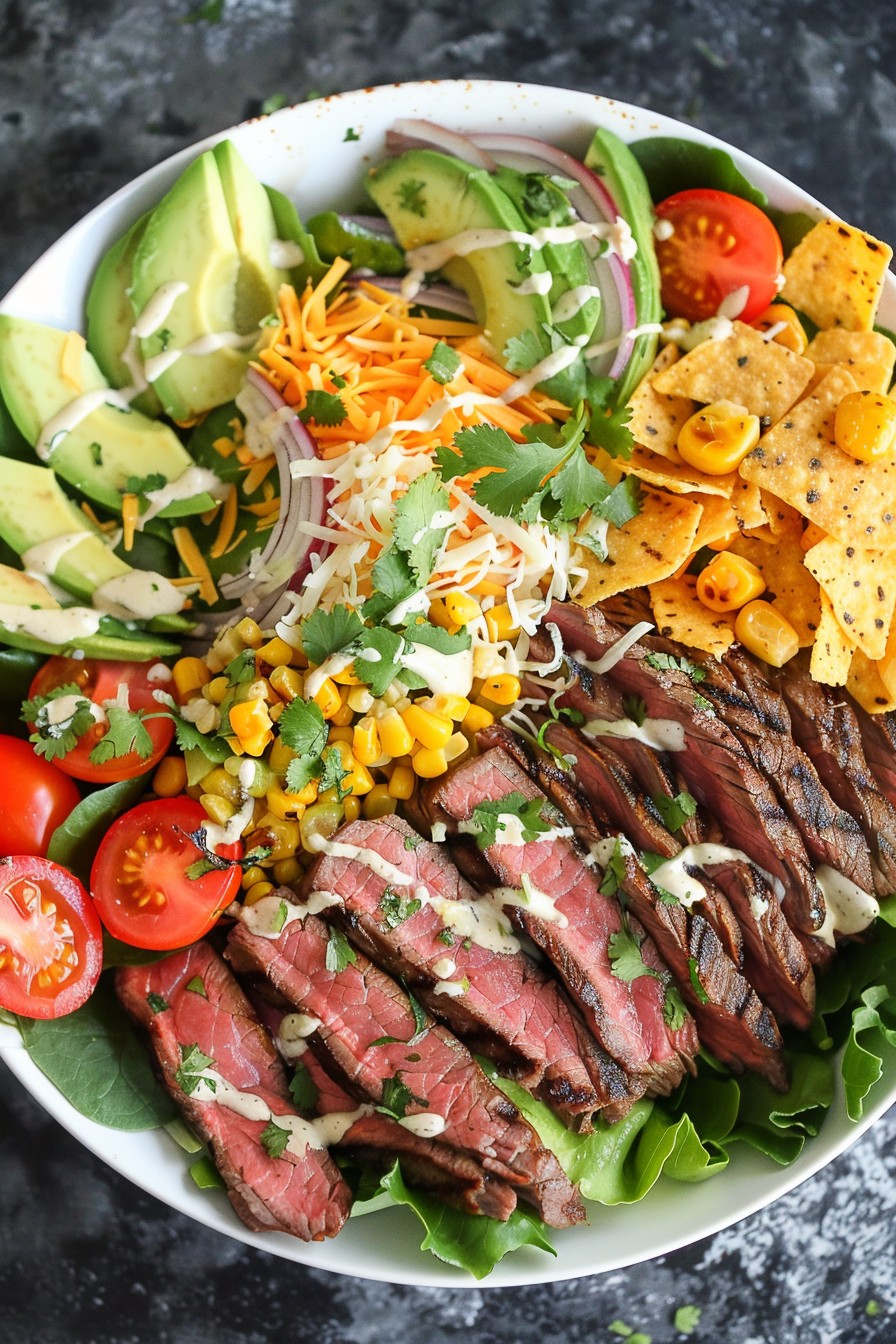 Steak Taco Salad Recipe: A Fiesta in a Bowl