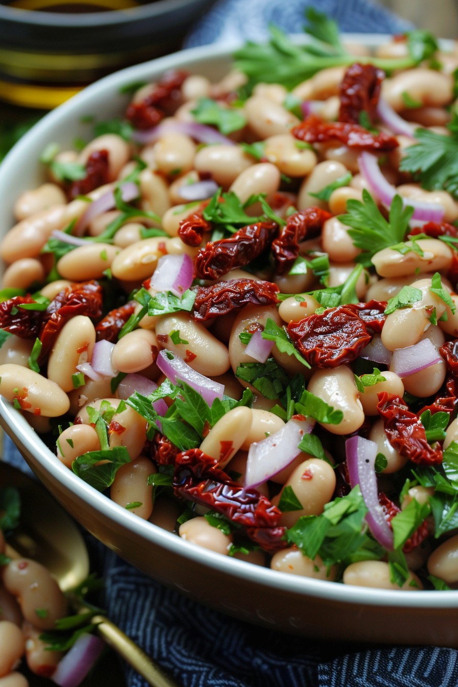 Sun-Dried Tomato Dense Bean Salad Recipe: A Flavor Bomb in Every Bite
