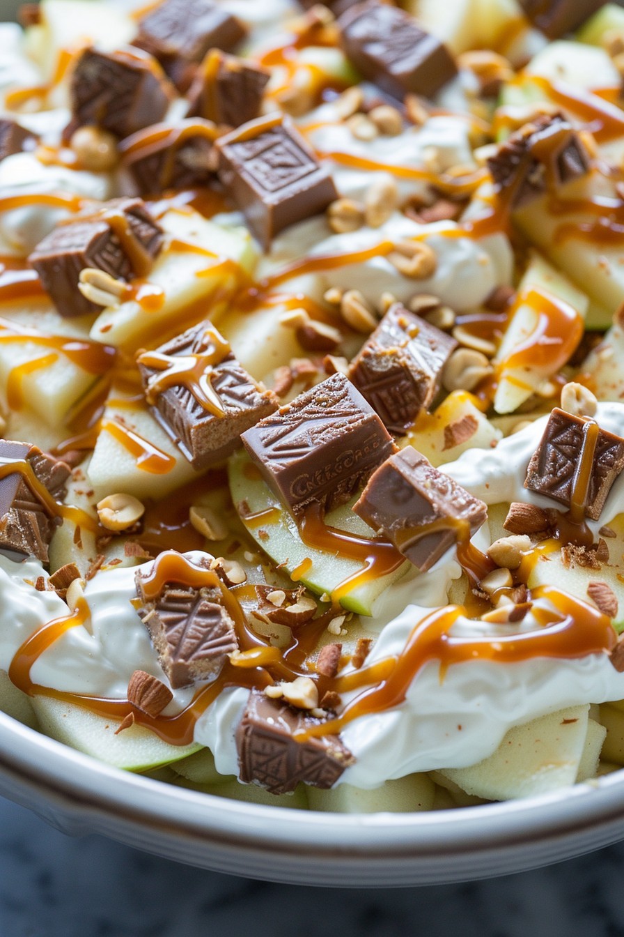 Taffy Apple Salad with Snickers: A Sweet Twist on a Classic