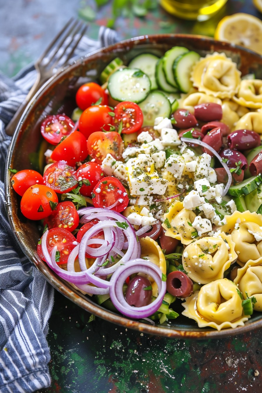 Tortellini Greek Salad Recipe: A Twist on a Classic