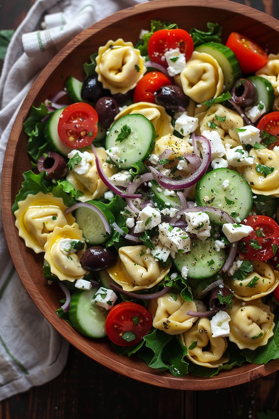 Tortellini Greek Salad Recipe