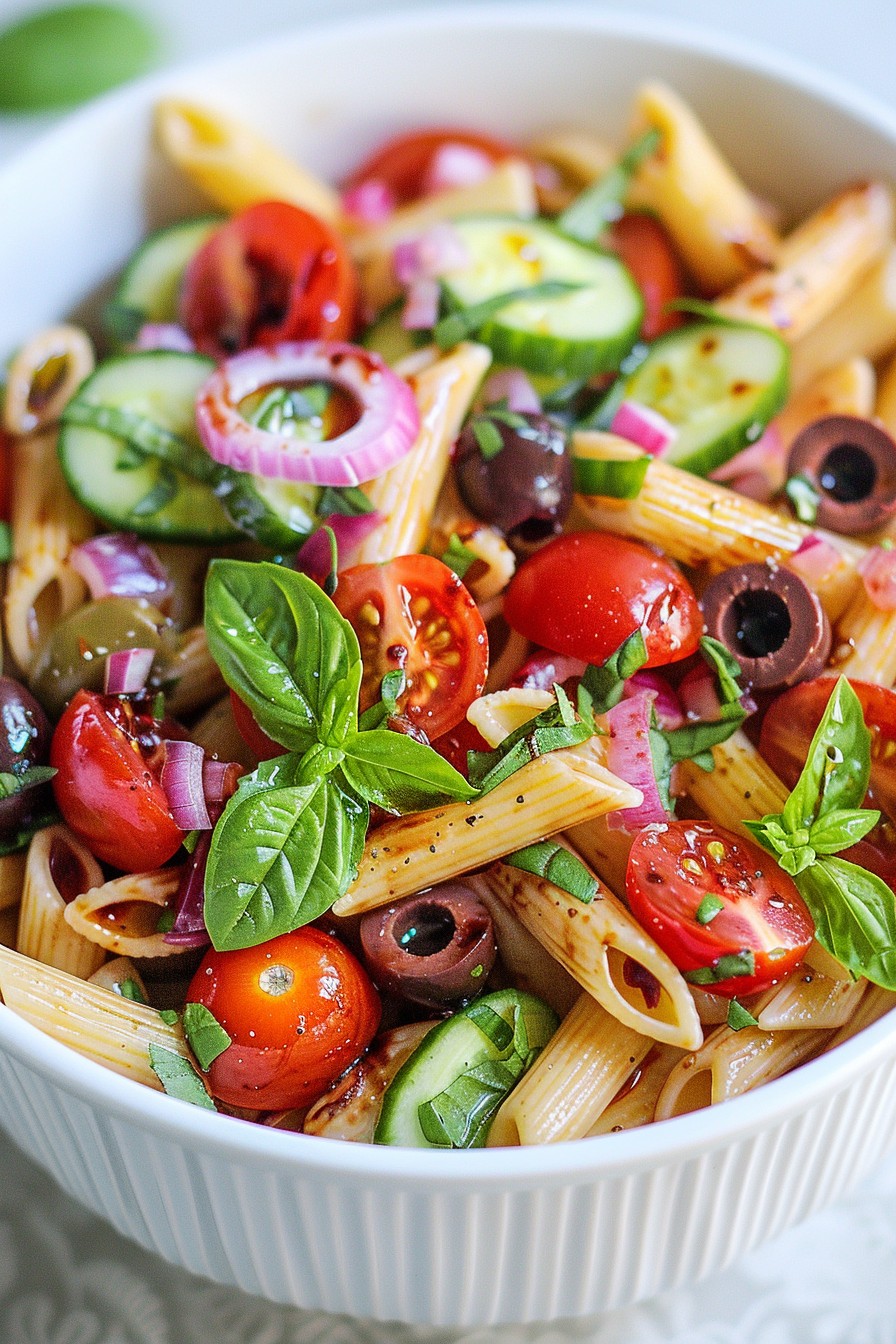 Tuscan Pasta Salad Recipe: A Zesty Summer Delight